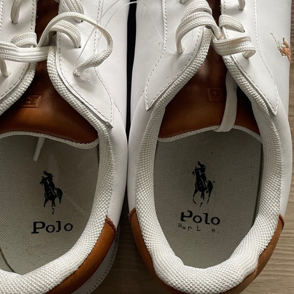 Men’s Polo Ralph Lauren Heritage Court Sneakers in white size 15 - Picture 3 of 9